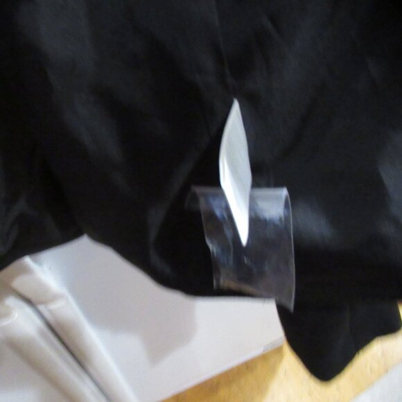 tribal modern ruffle hem blazer crop m 10 new nwt black - Picture 3 of 4